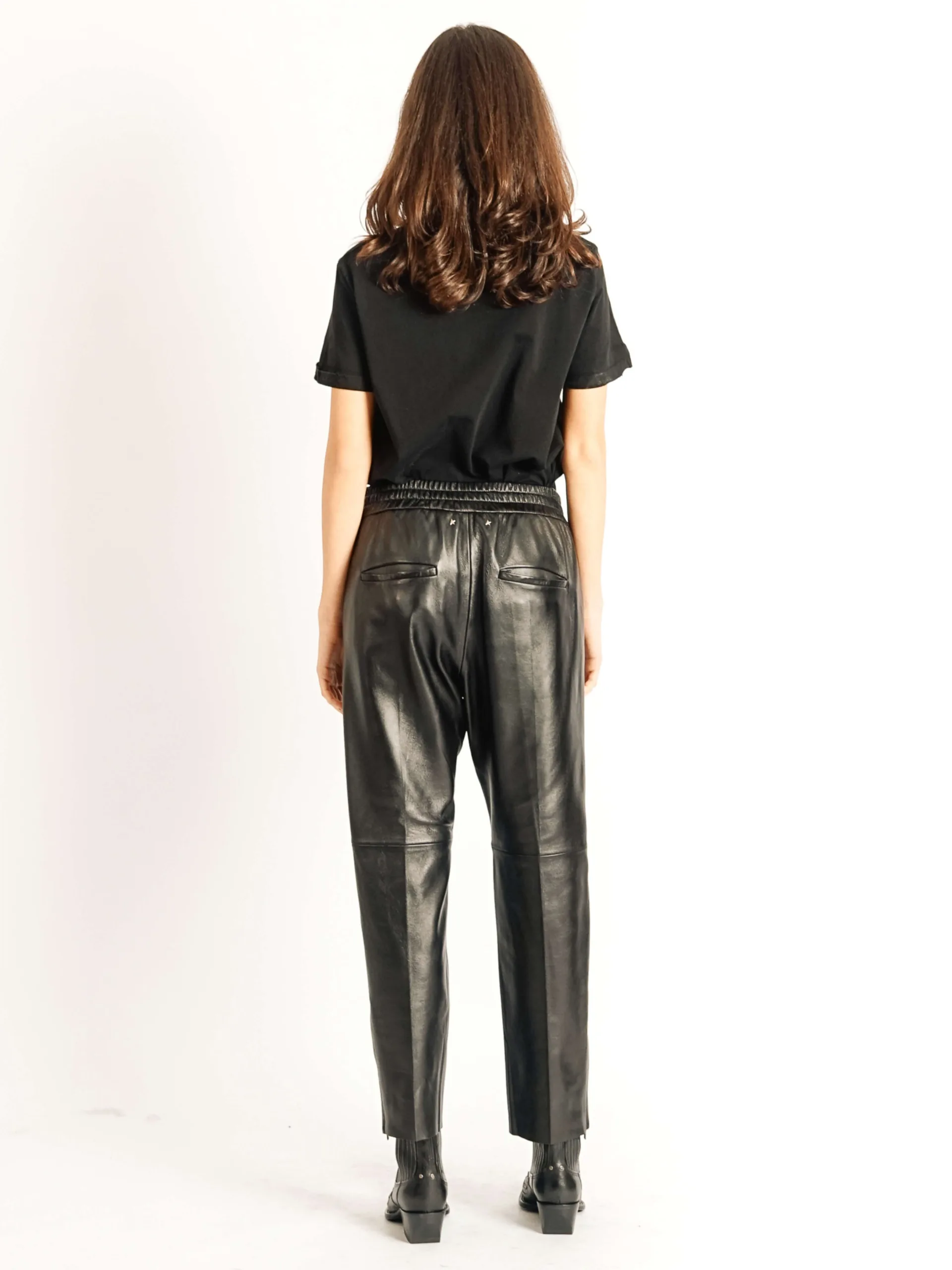 Black Leather Trousers - Image 2