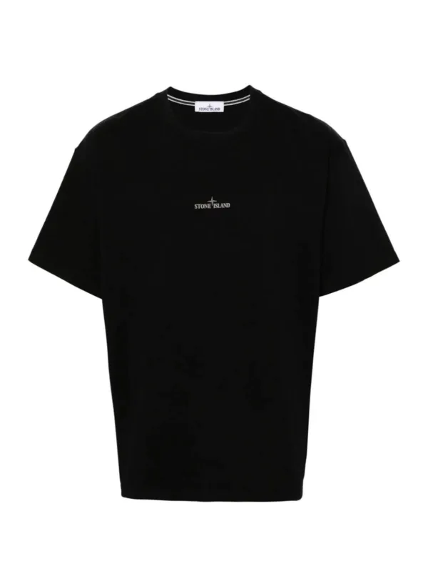 Black T-Shirt with a Logo