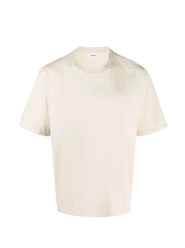 Beige T-Shirt with Logo