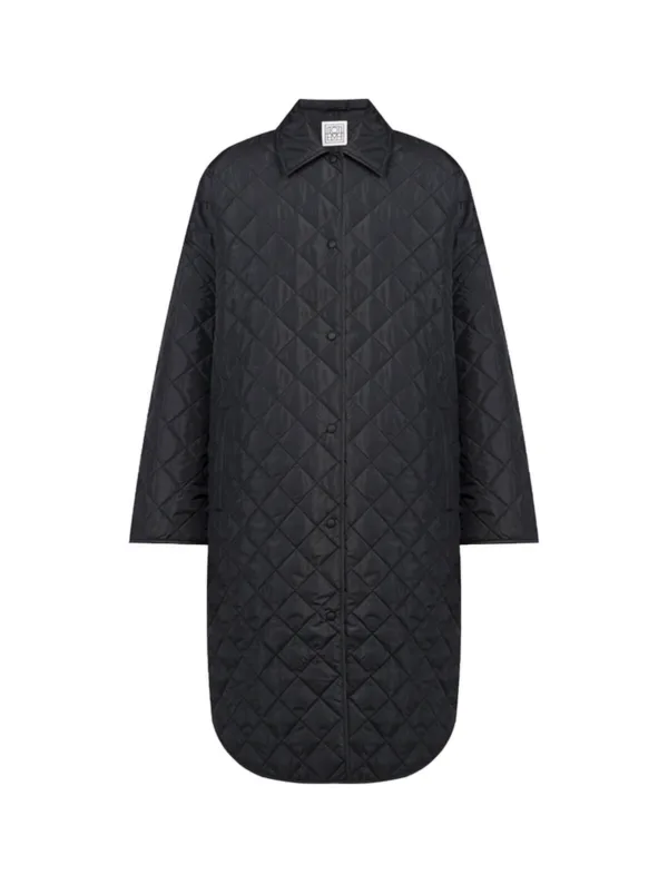 Black Quilted Coat